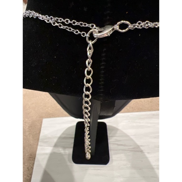 Silver Tone Floral Necklace - Picture 4 of 5